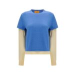 Guest in Residence Blue Cotton Sweatshirt