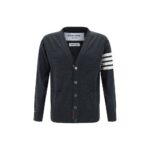 Thom Browne Gray Wool Oves Aries Cardigan