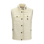 Moncler Grenoble Beige Polyamide Sleeveless Jacket