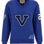 Valentino Garavani Blue Cotton Sweatshirt