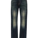 Alexander McQueen Blue Cotton Jeans Denim