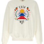 Casablanca White Cotton Sweatshirt