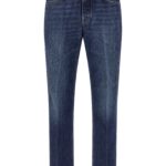 Givenchy Blue Cotton Straight-Leg Jeans